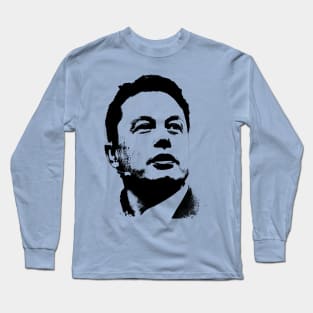 Elon Musk Portrait Pop Art Long Sleeve T-Shirt